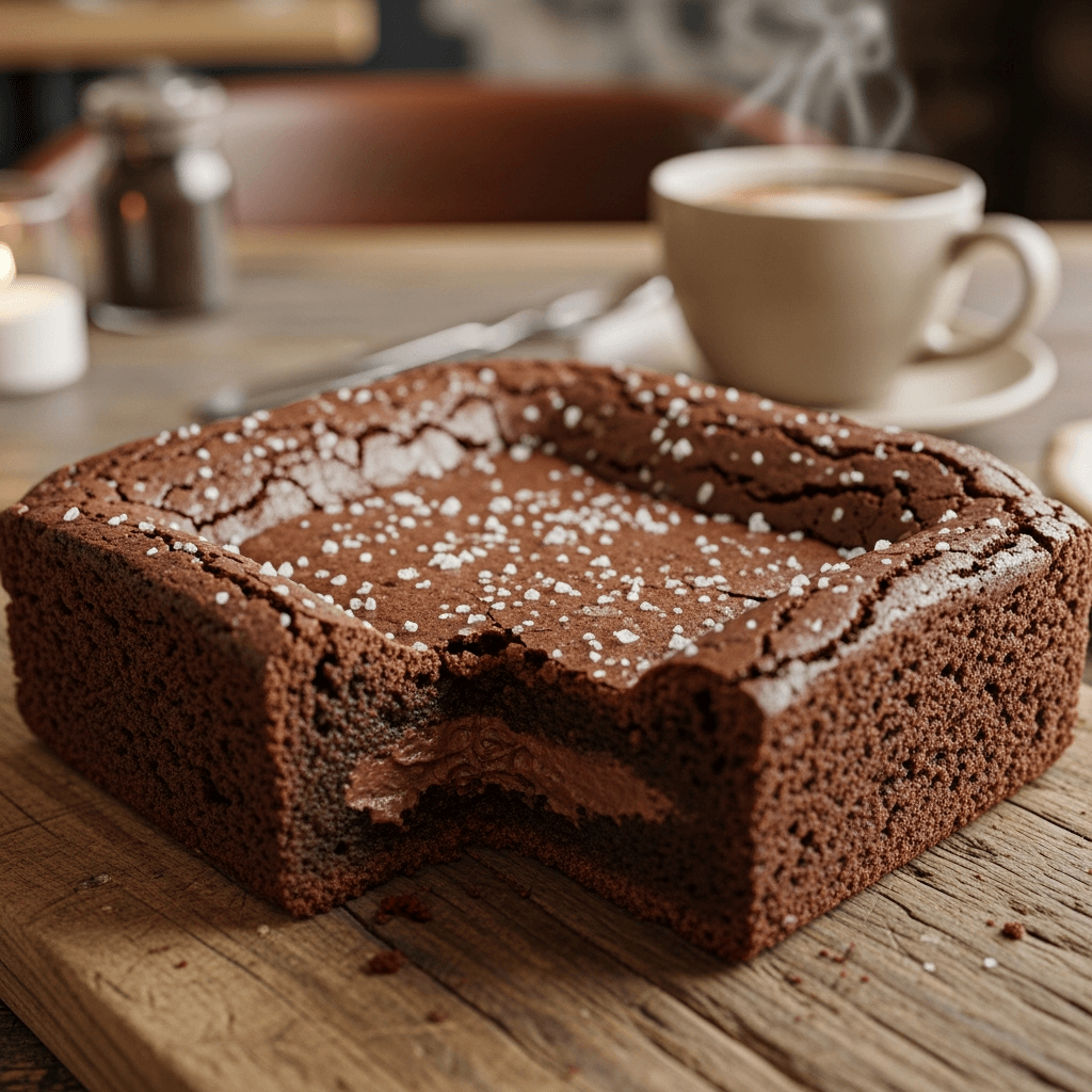 Brownie chocolat miso